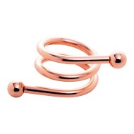 Argola Espiral Para Guardanapos Em Aço Rose Gold Wolff 